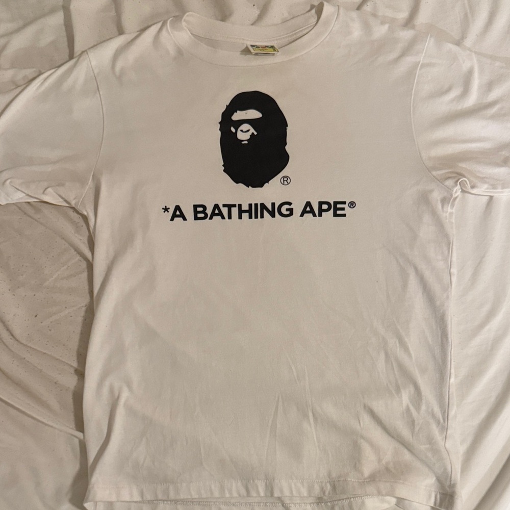 A Bathing Ape White Short Sleeve Tee